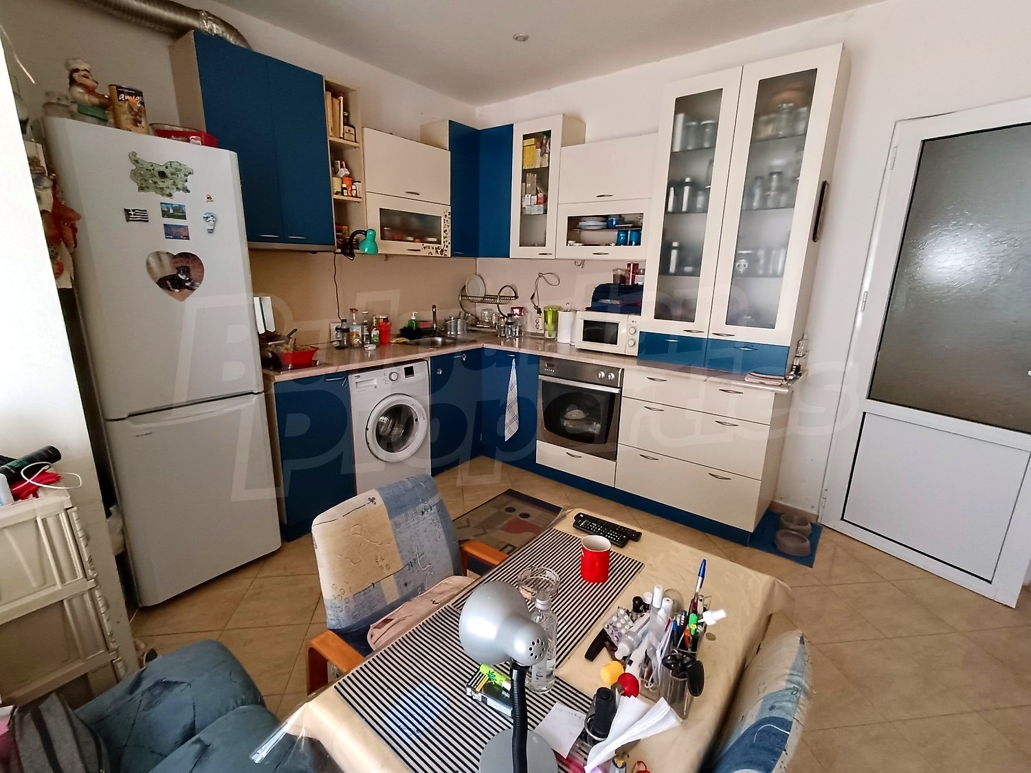 inside, kitchen, furnished