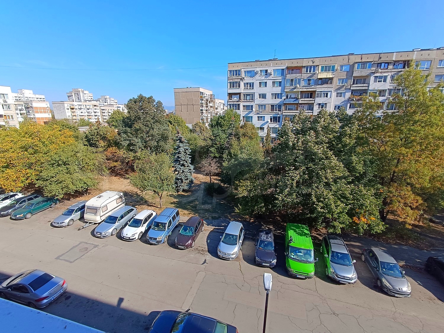 outside, parking, view from balcony