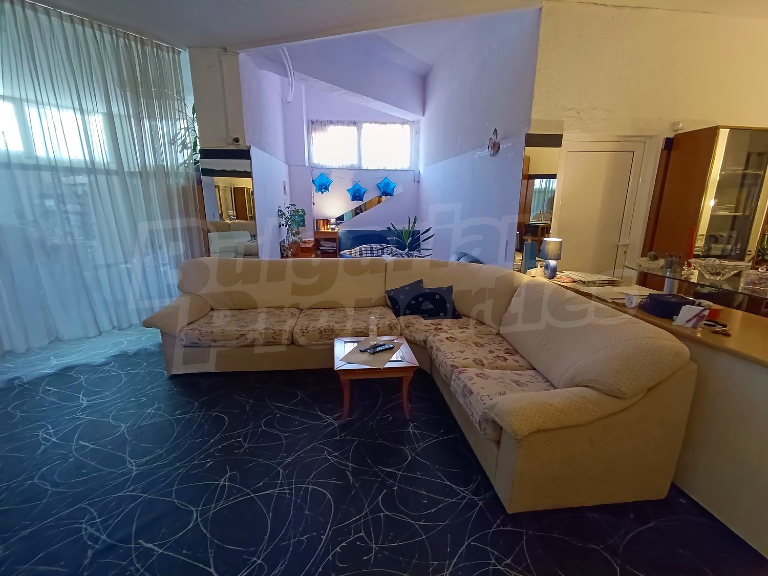 inside, living room, furnished