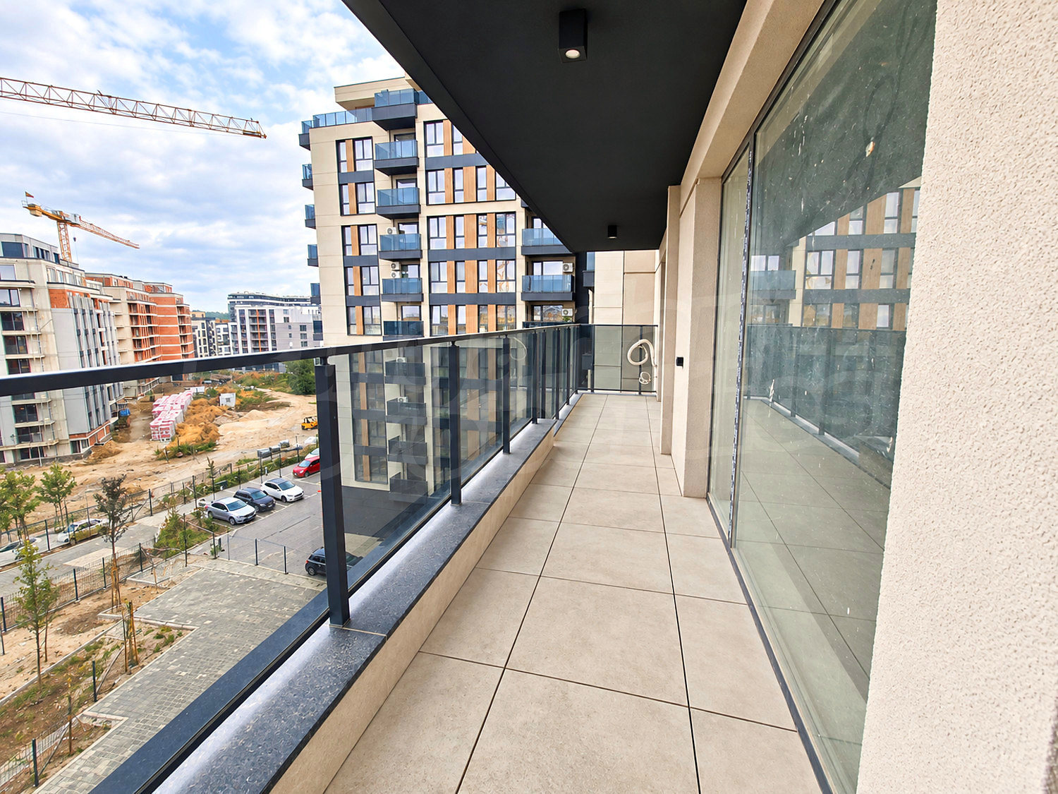 balcony, view from balcony, outside, facade