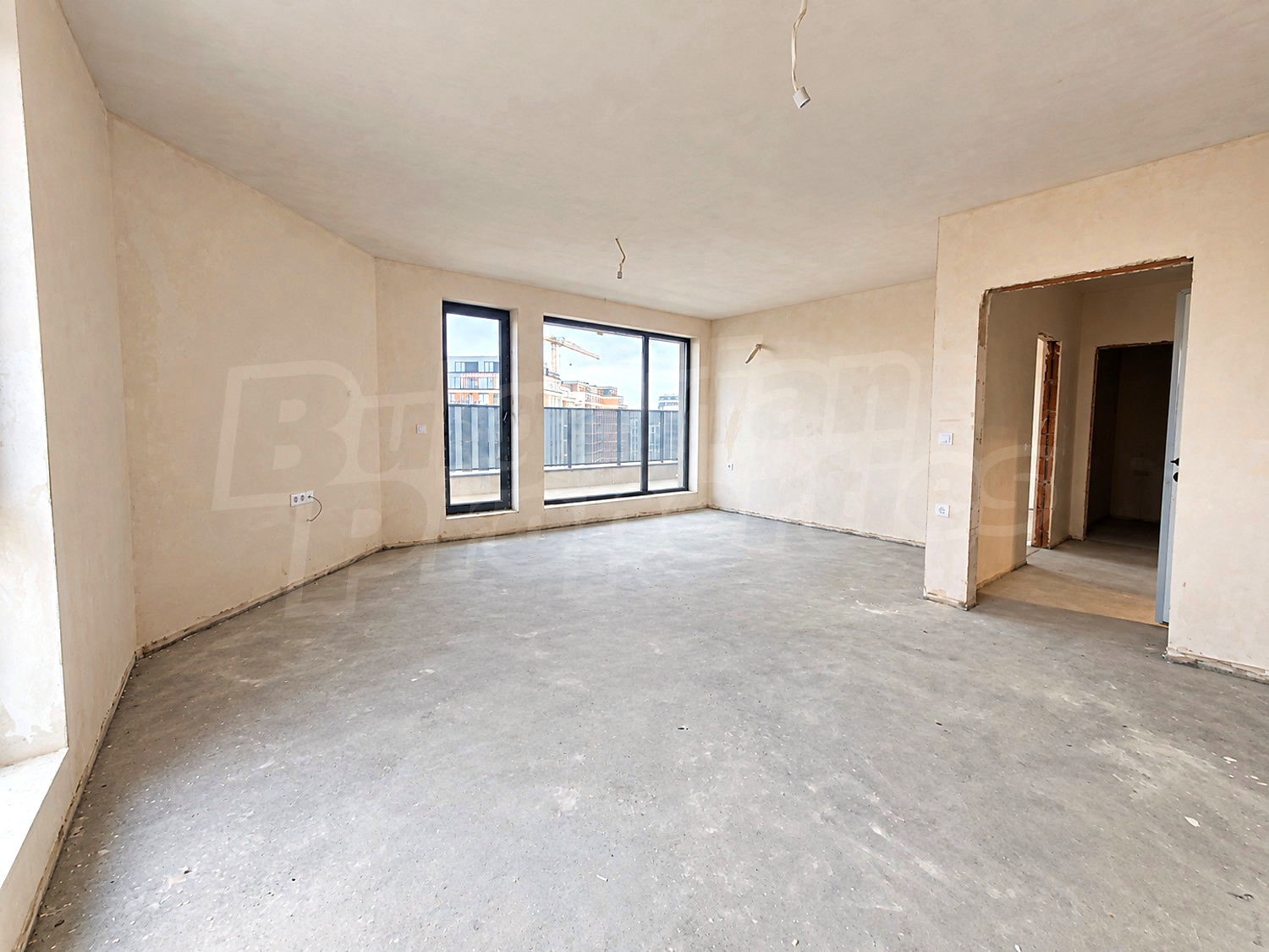 inside, unfurnished
