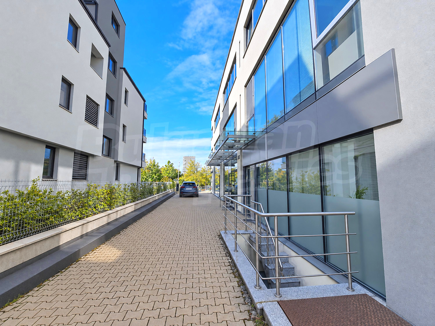 outside, facade, parking