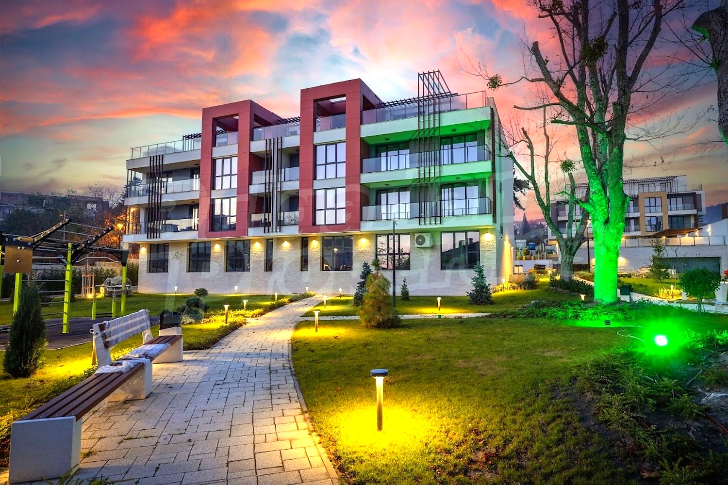 facade, garden, outside