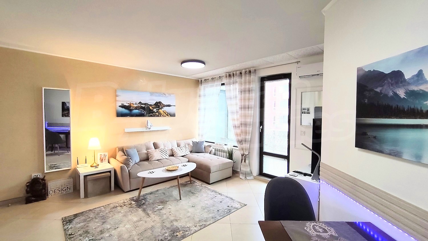 inside, living room, furnished