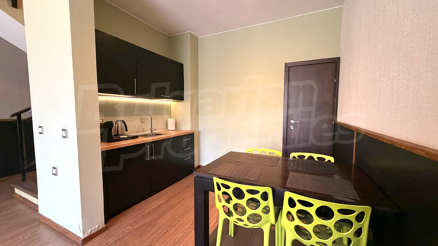 inside, kitchen, furnished