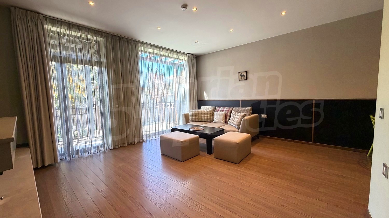 inside, living room, balcony, furnished