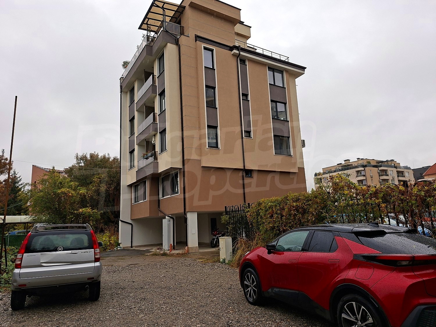 facade, parking, outside