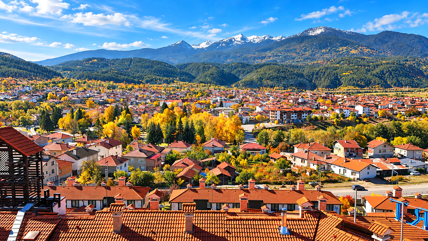 outside, mountain, view from balcony