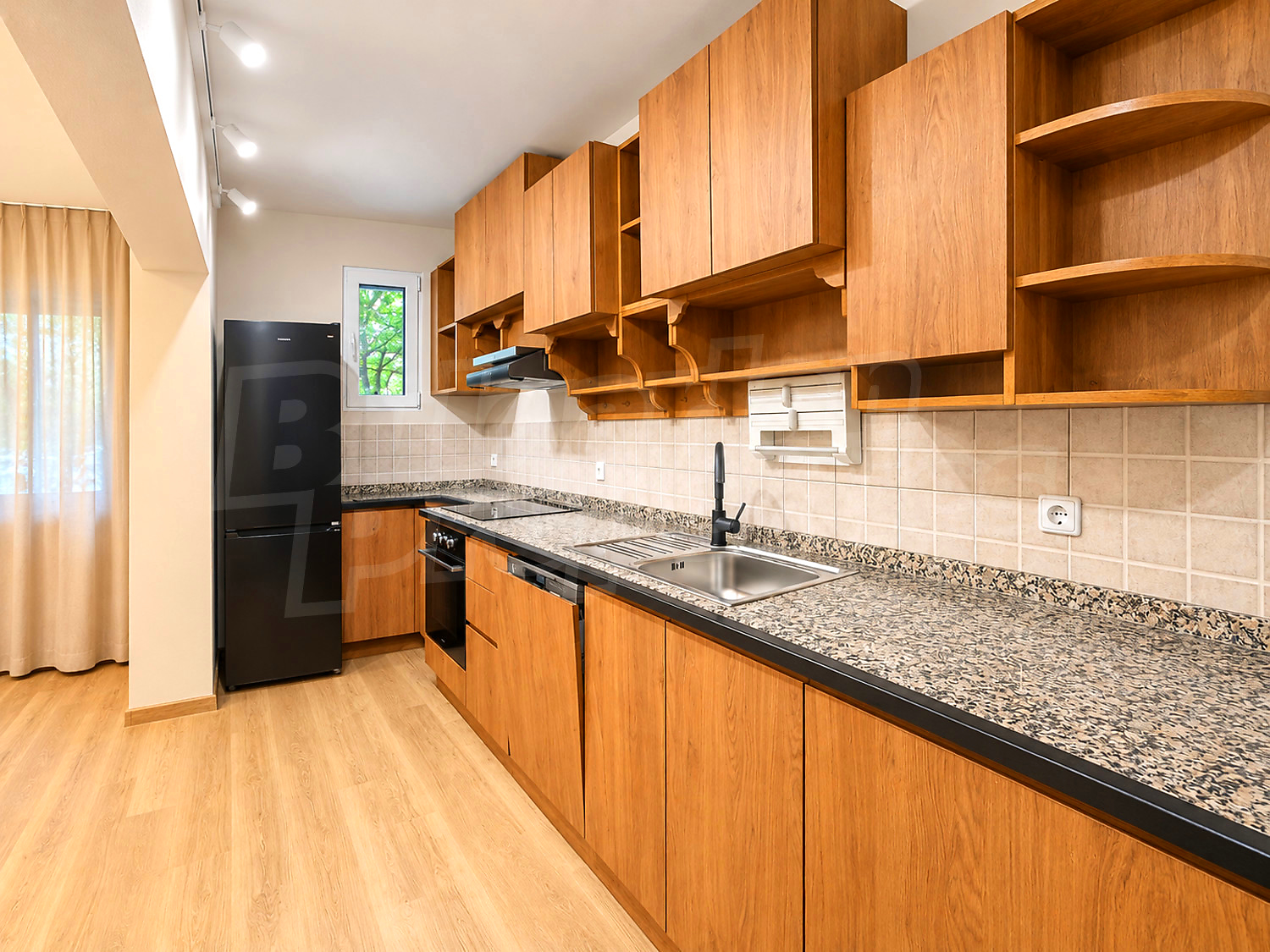 inside, kitchen, furnished