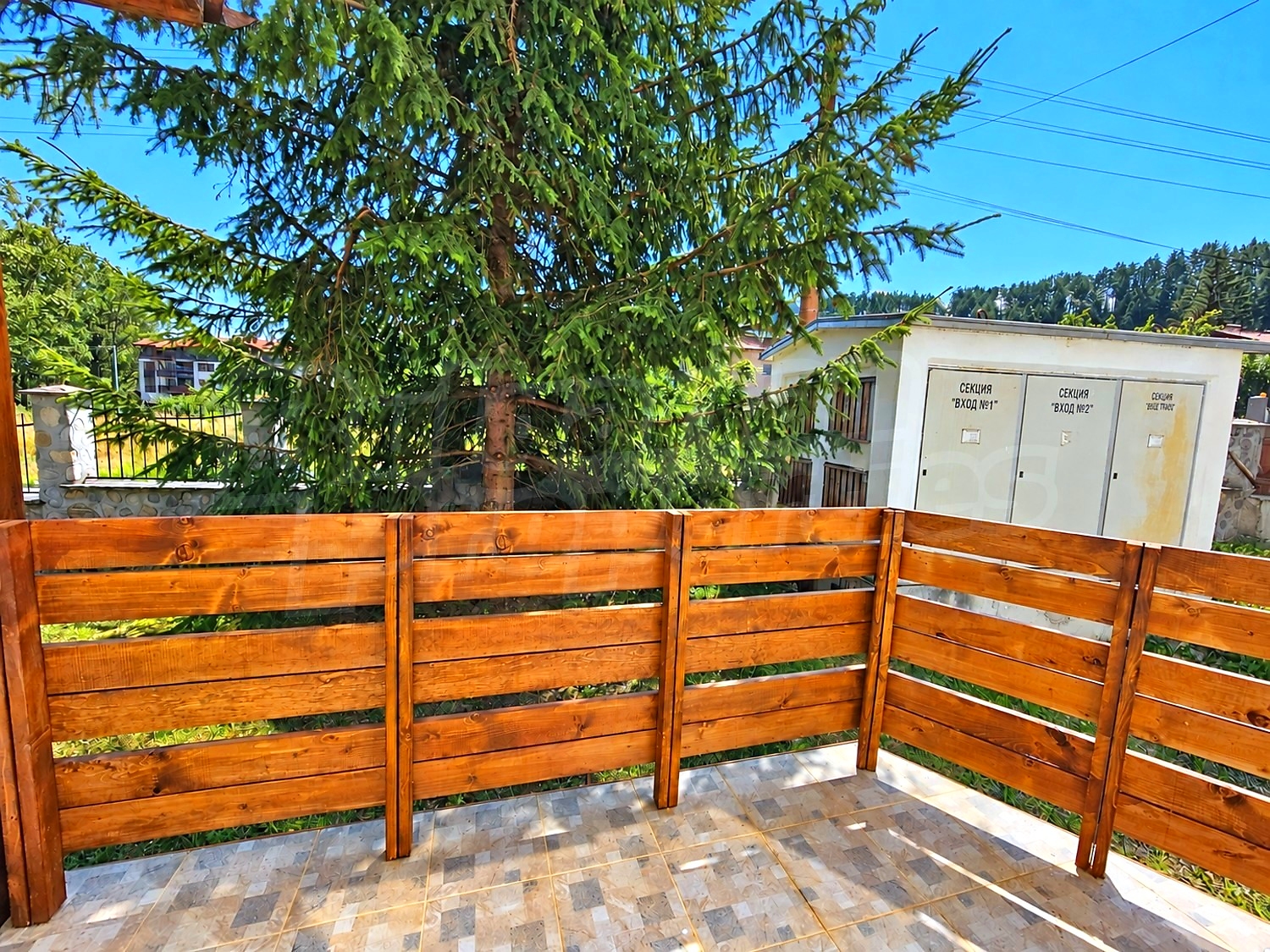 outside, facade, green area, mountain