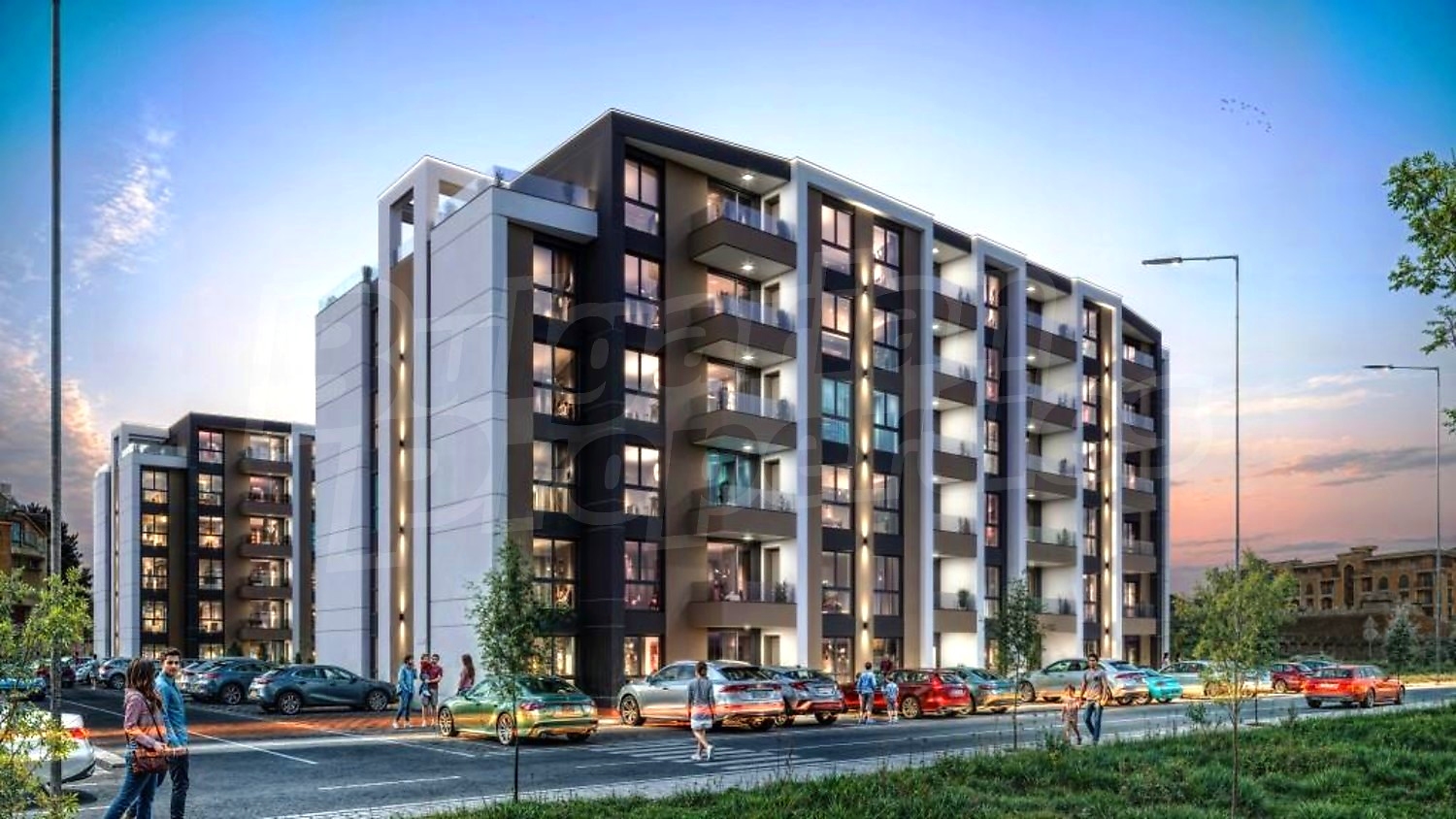 facade, outside, parking