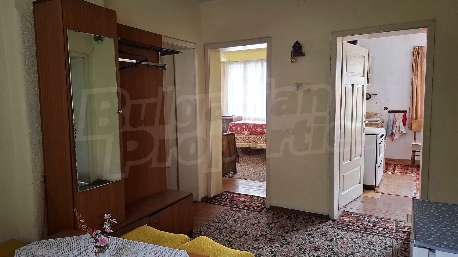 inside, living room, kitchen, bedroom, furnished