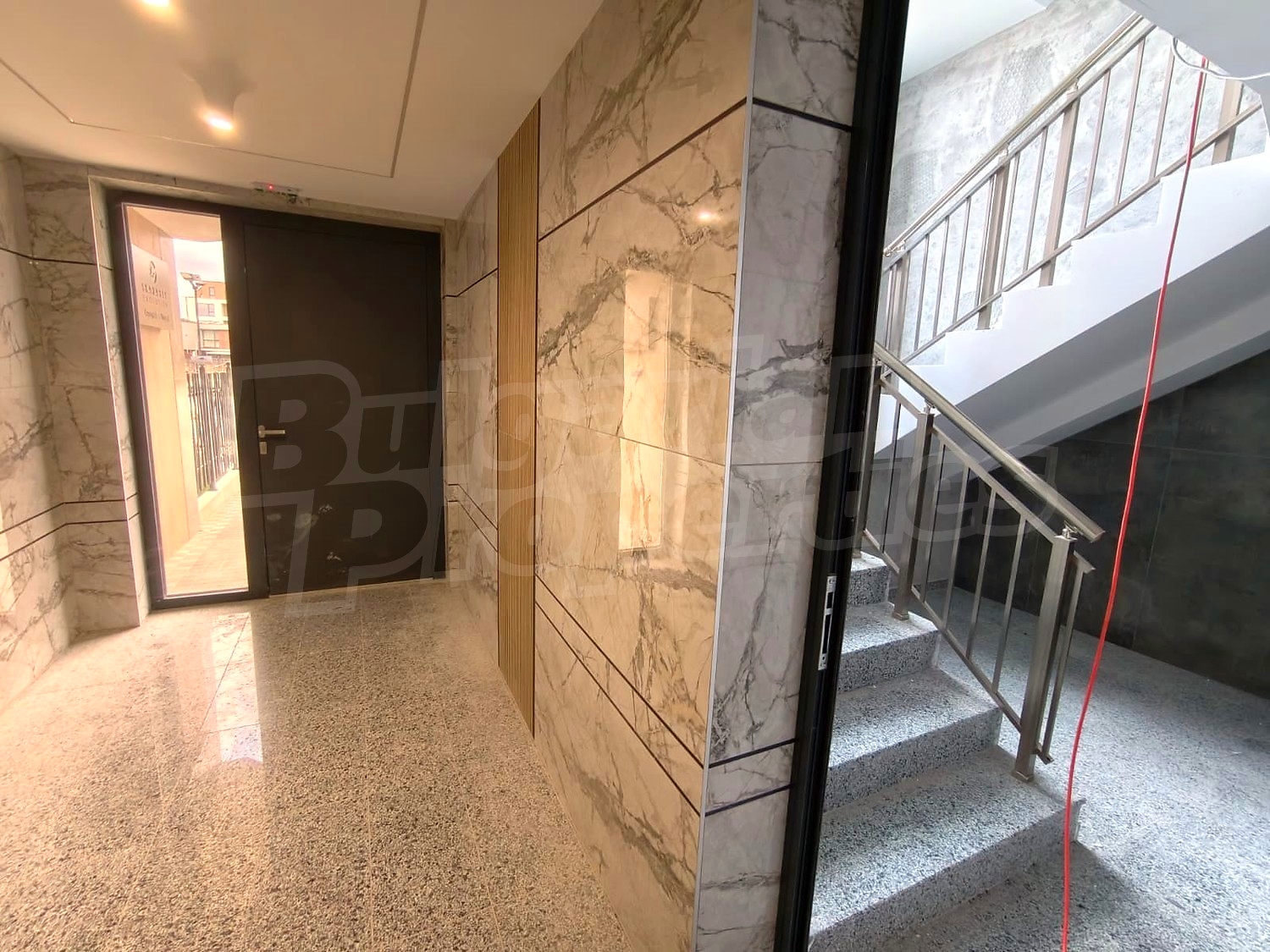 hallway, stairs, inside building entrance