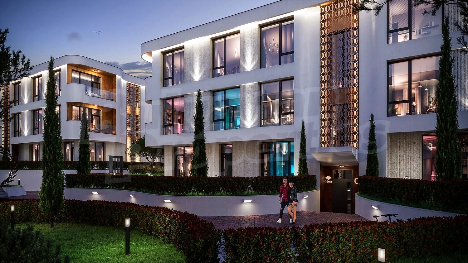 facade, outside, garden