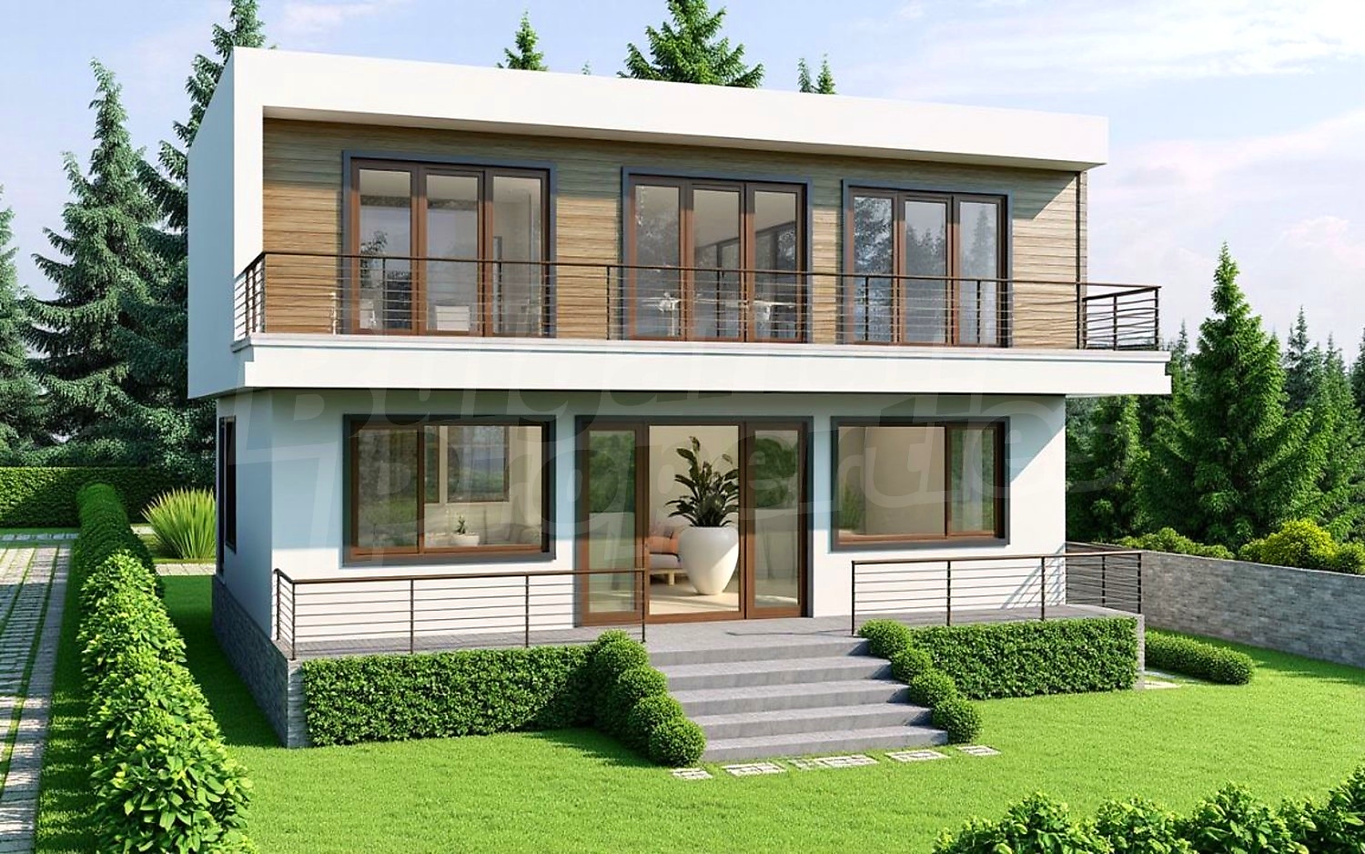 outside, facade, garden, green area