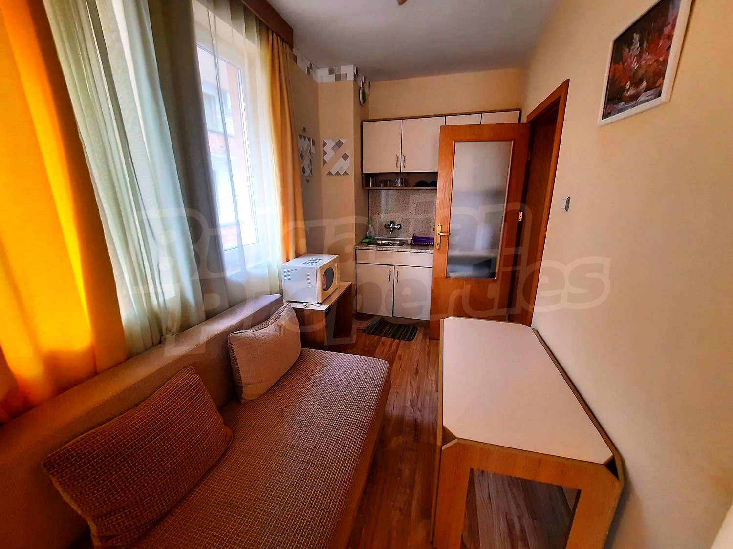 inside, kitchen, furnished