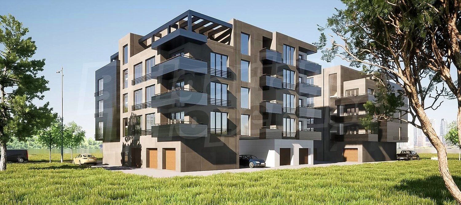 facade, outside, green area