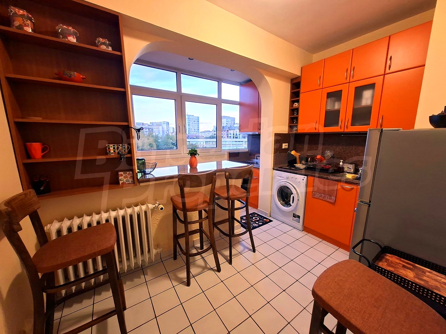 inside, kitchen, furnished