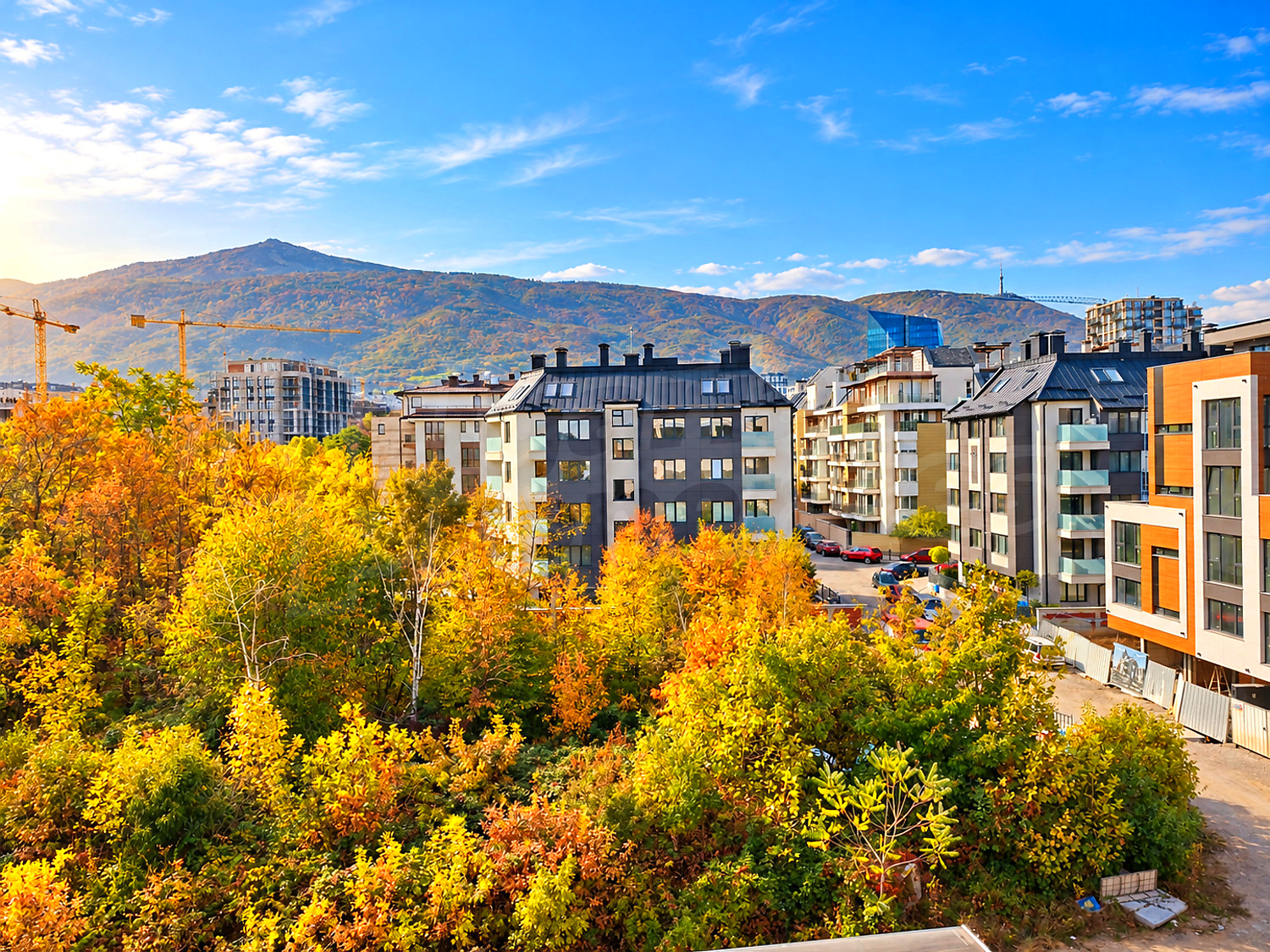 outside, mountain, green area, facade