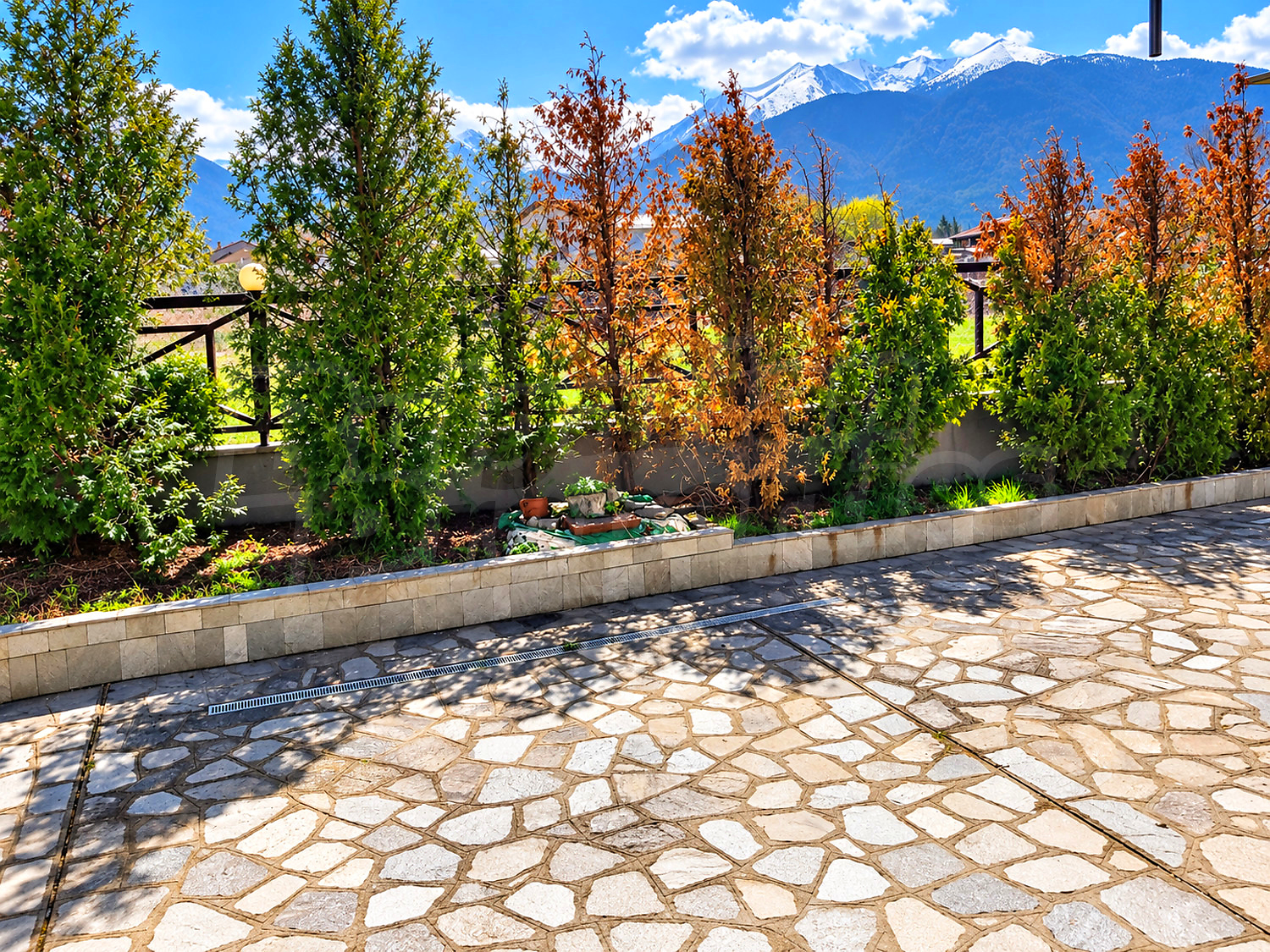 outside, mountain, garden