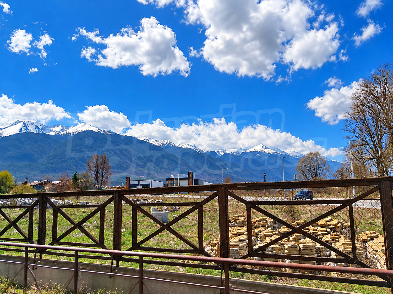 outside, mountain, green area