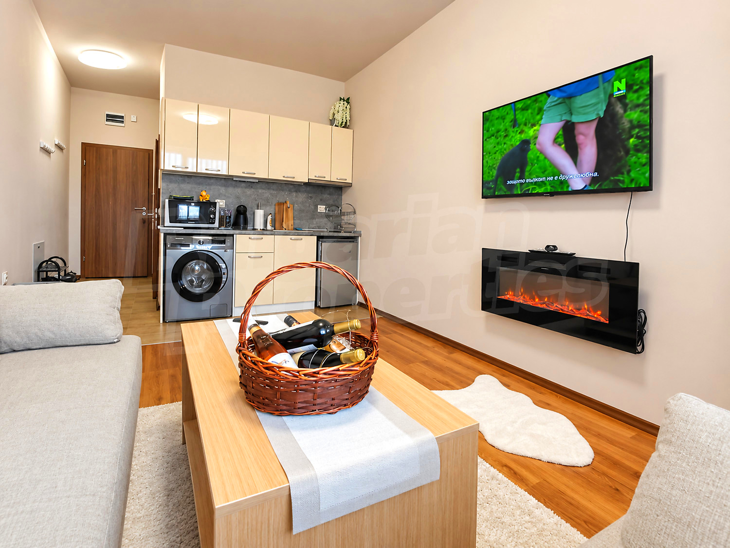 inside, living room, furnished