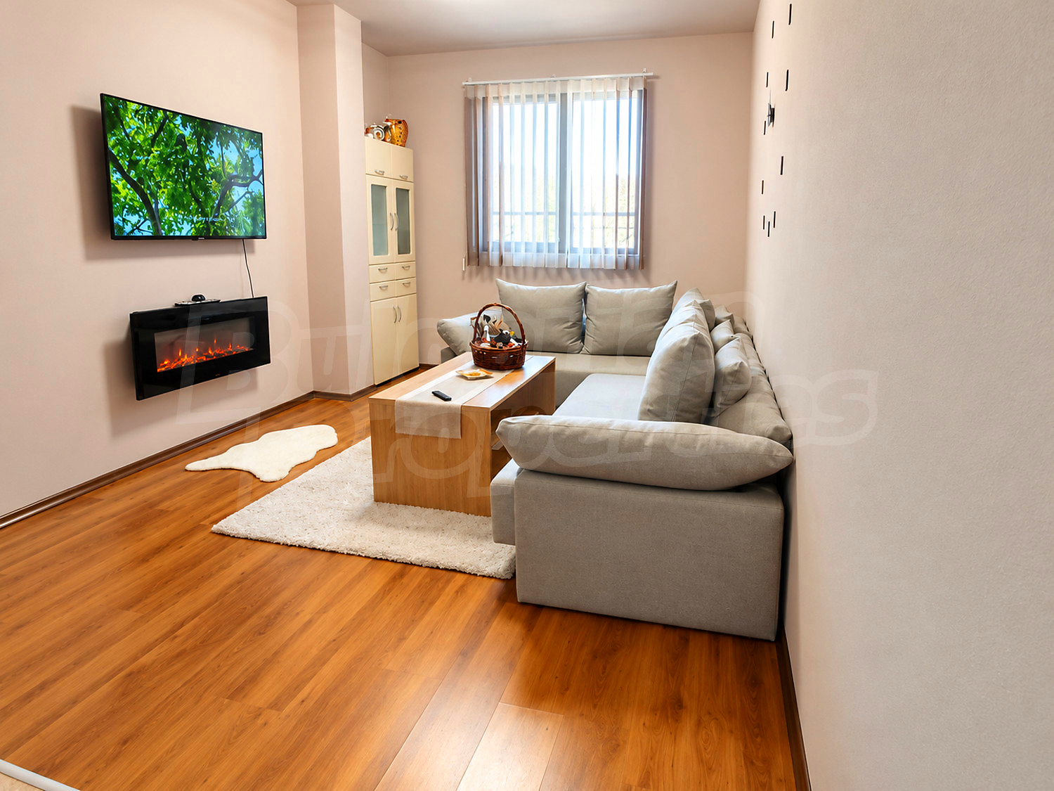 inside, living room, furnished
