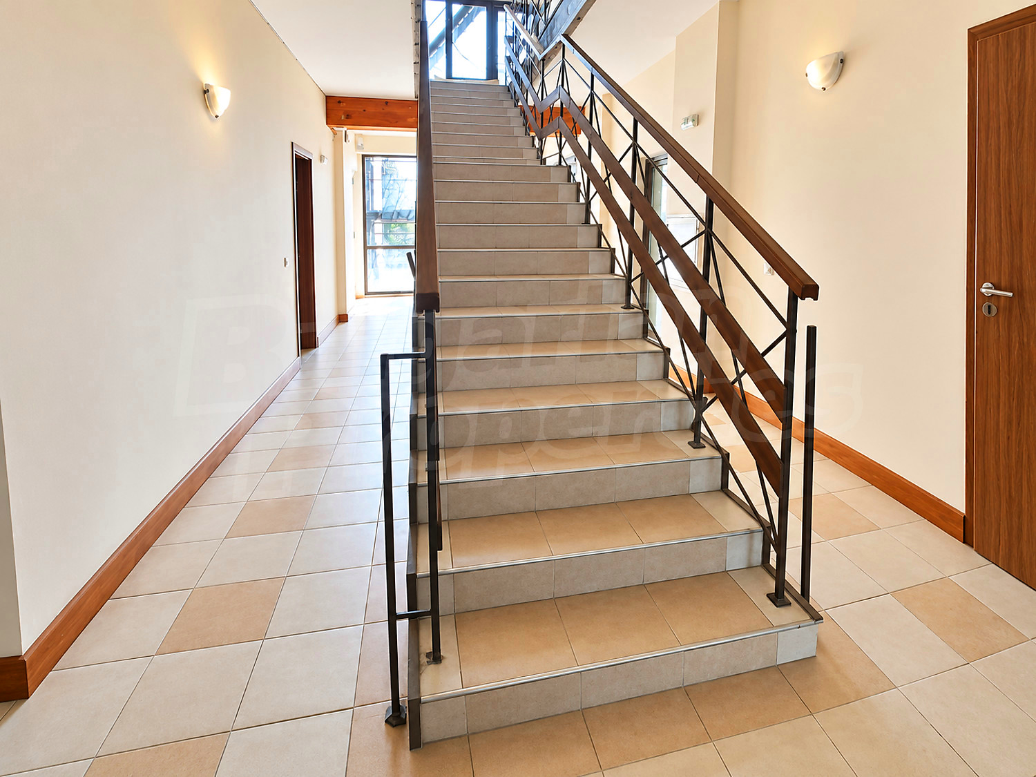 hallway, stairs, inside building entrance