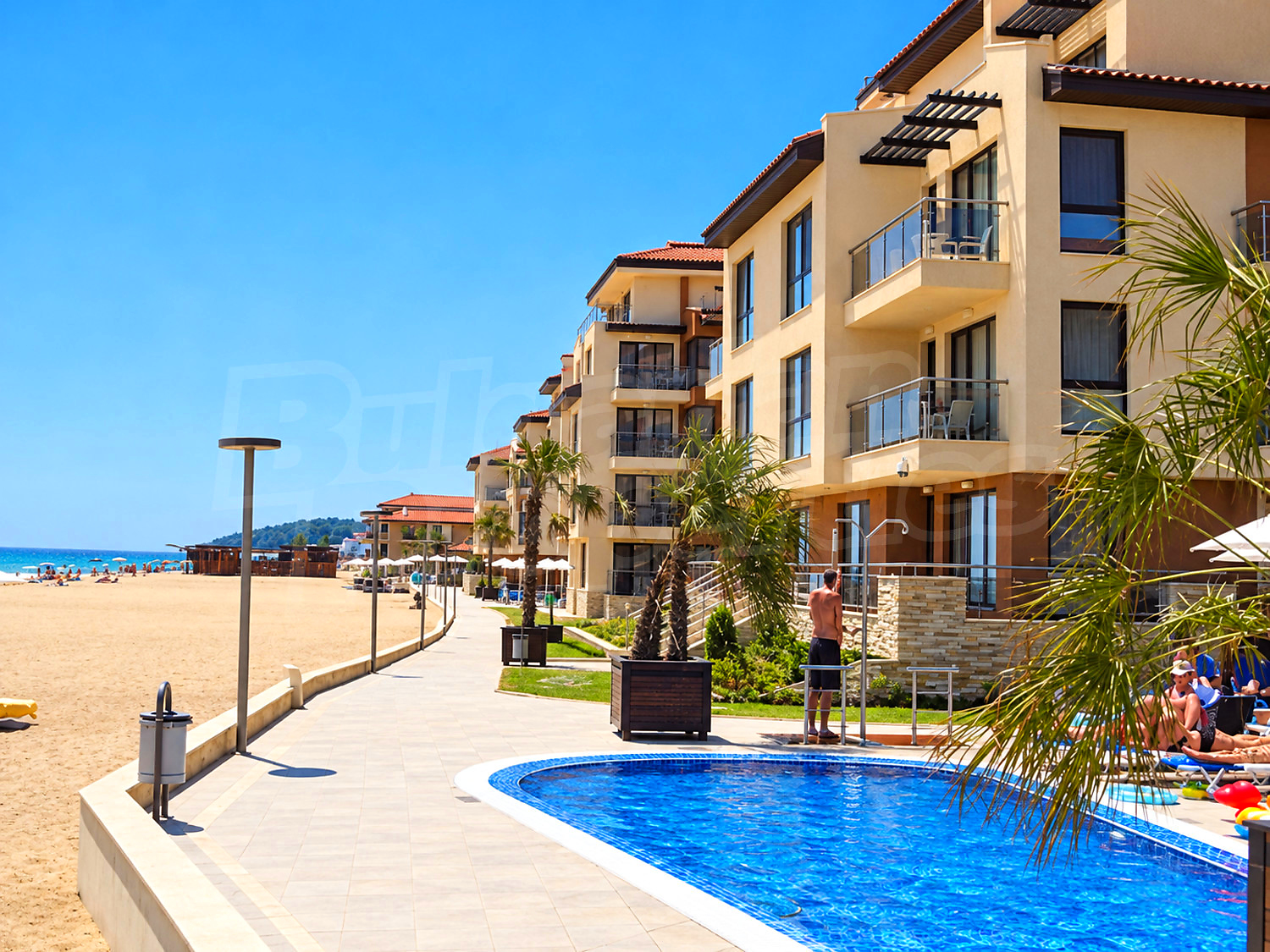 outside, pool, sea, facade