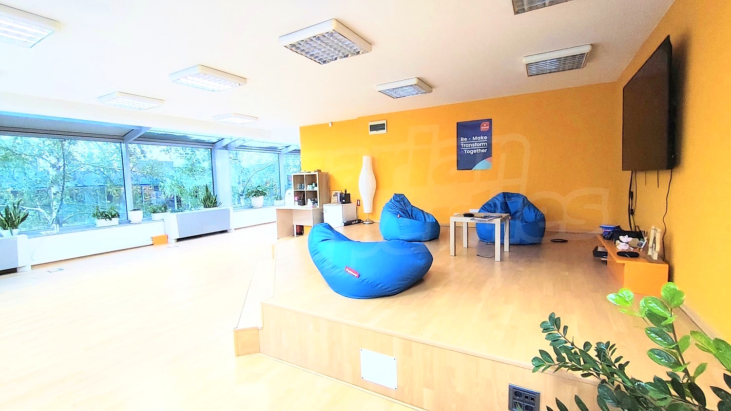 inside, furnished