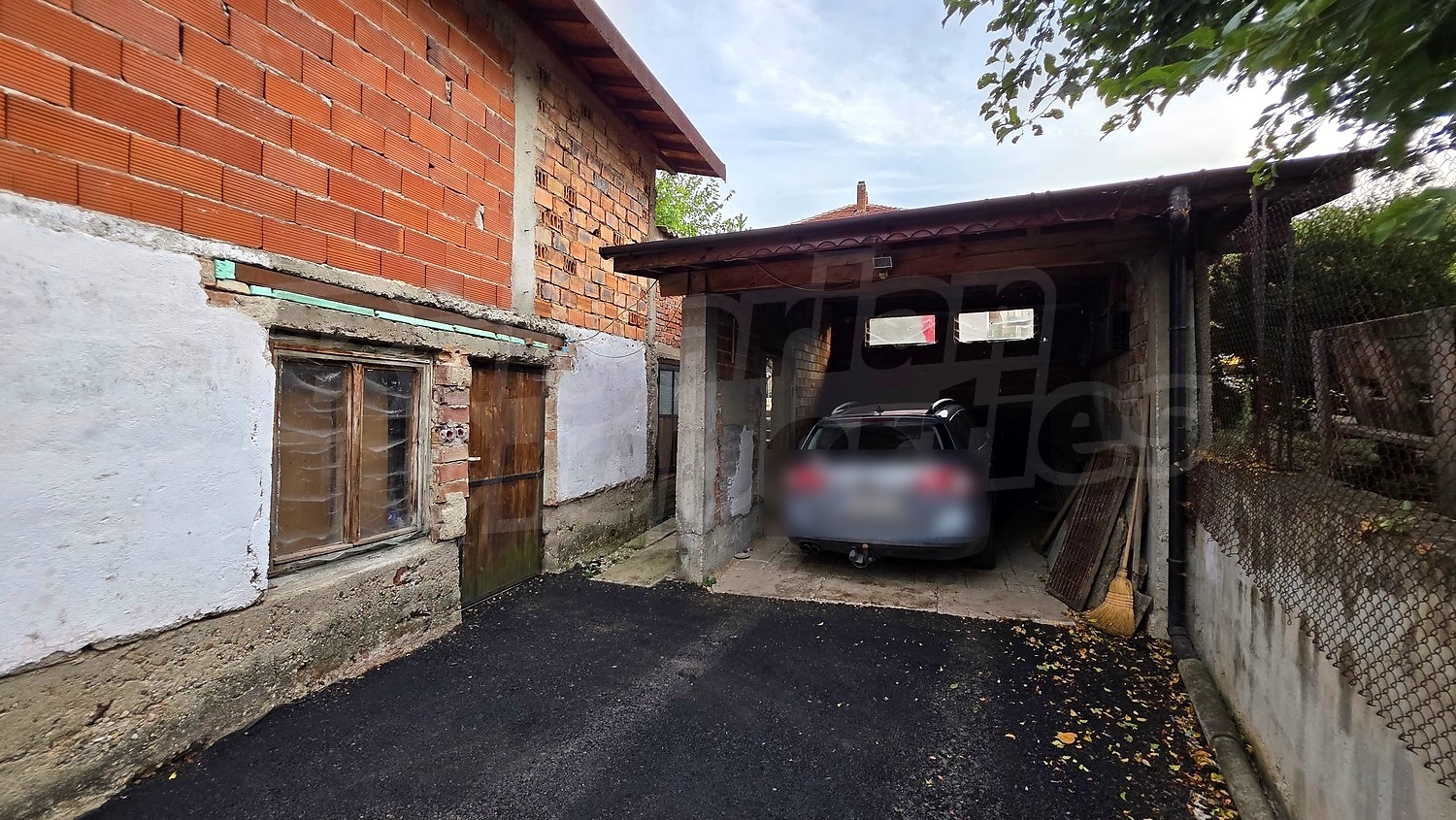 outside, parking