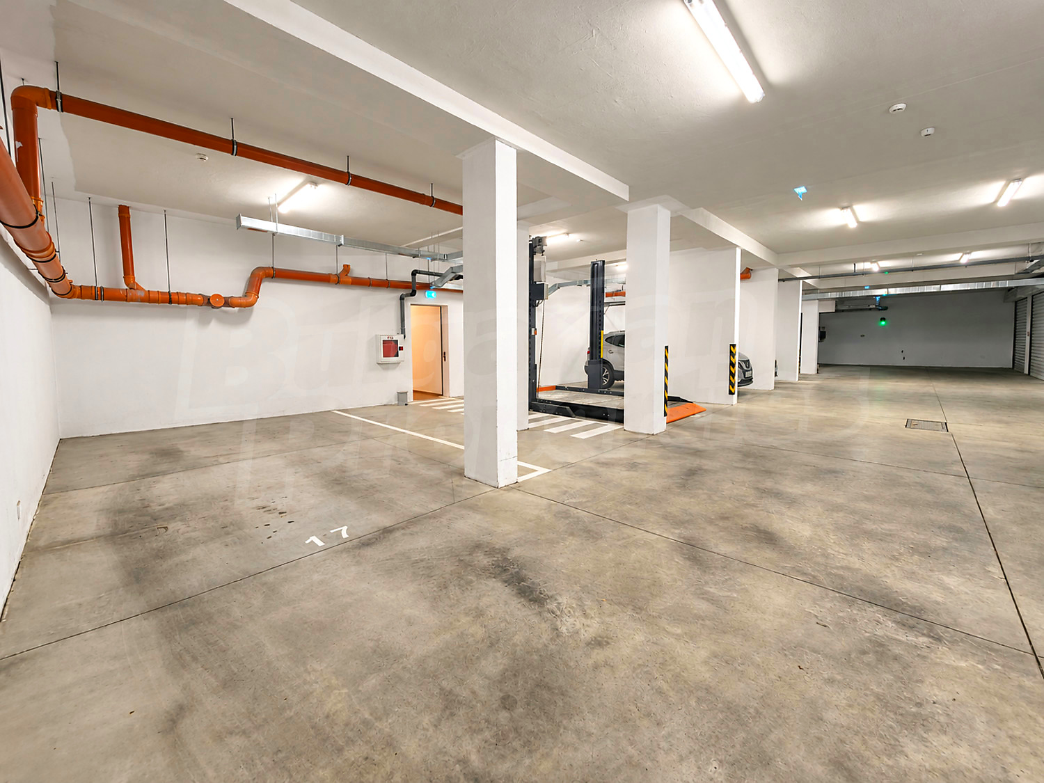 inside, parking