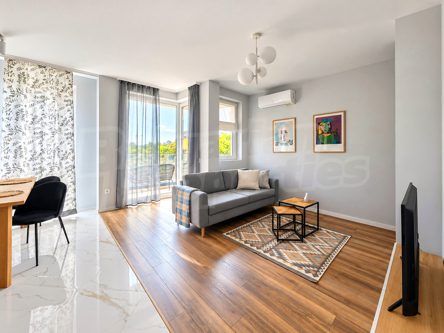 inside, living room, furnished, balcony