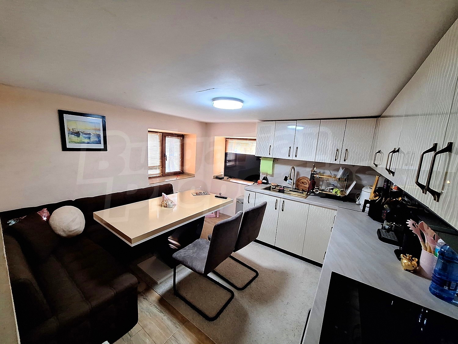 inside, kitchen, furnished