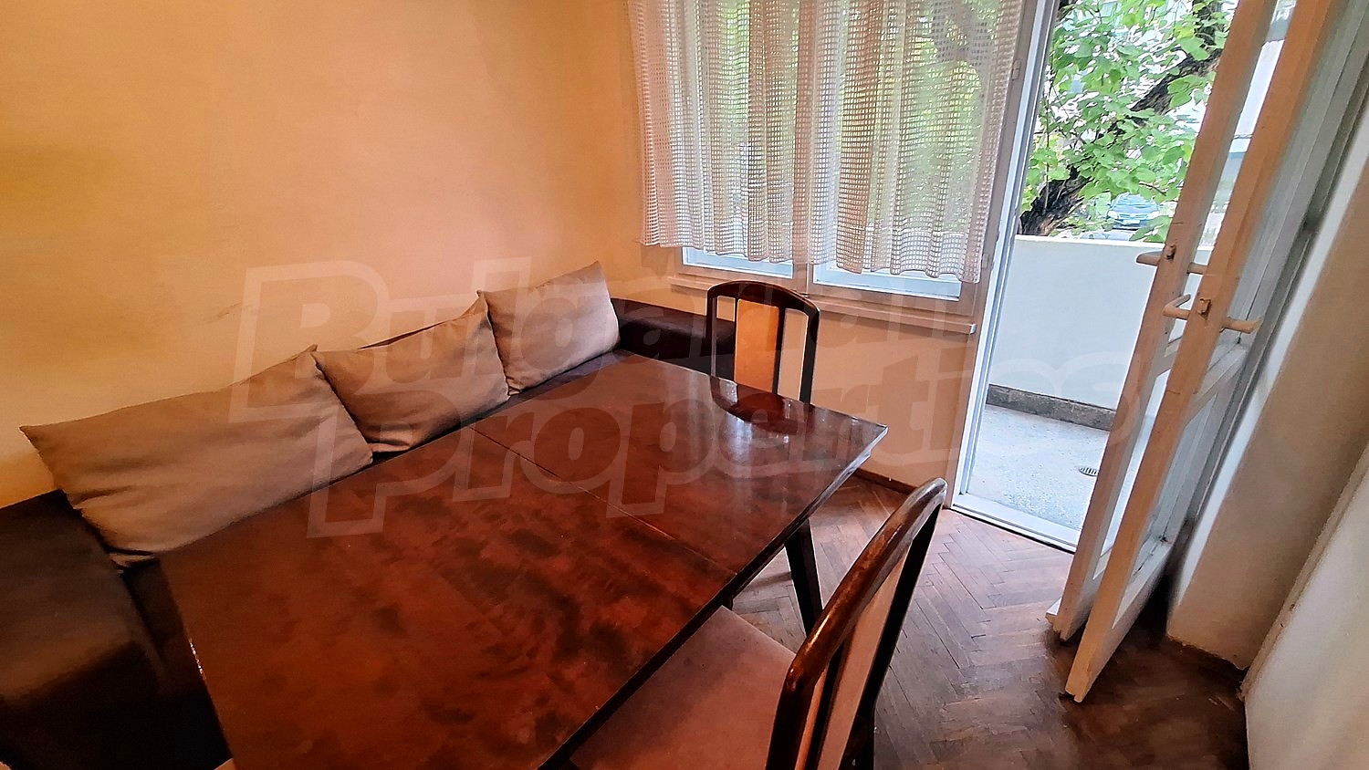 inside, balcony, furnished