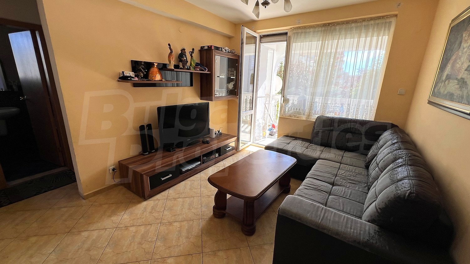 inside, living room, furnished, balcony