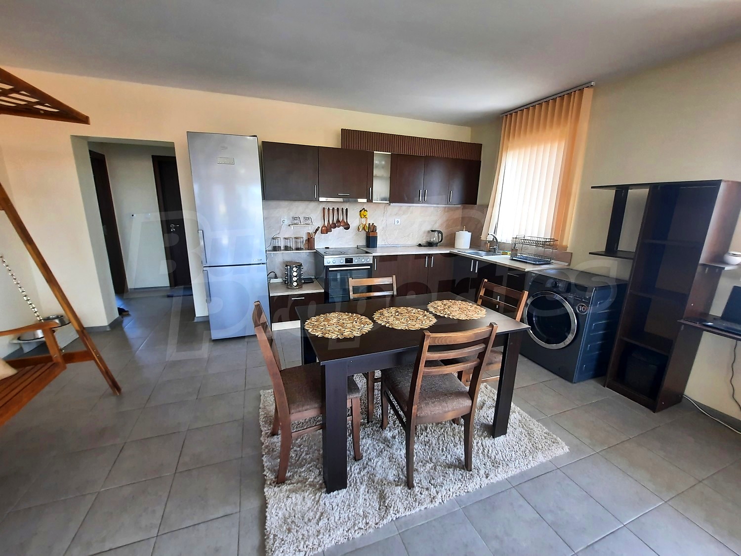 inside, kitchen, furnished