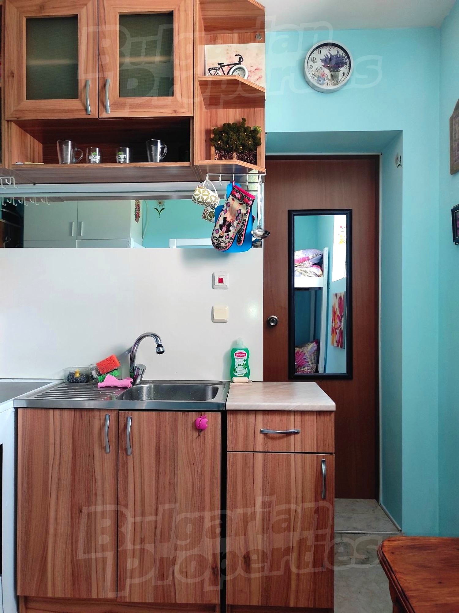 inside, kitchen, furnished