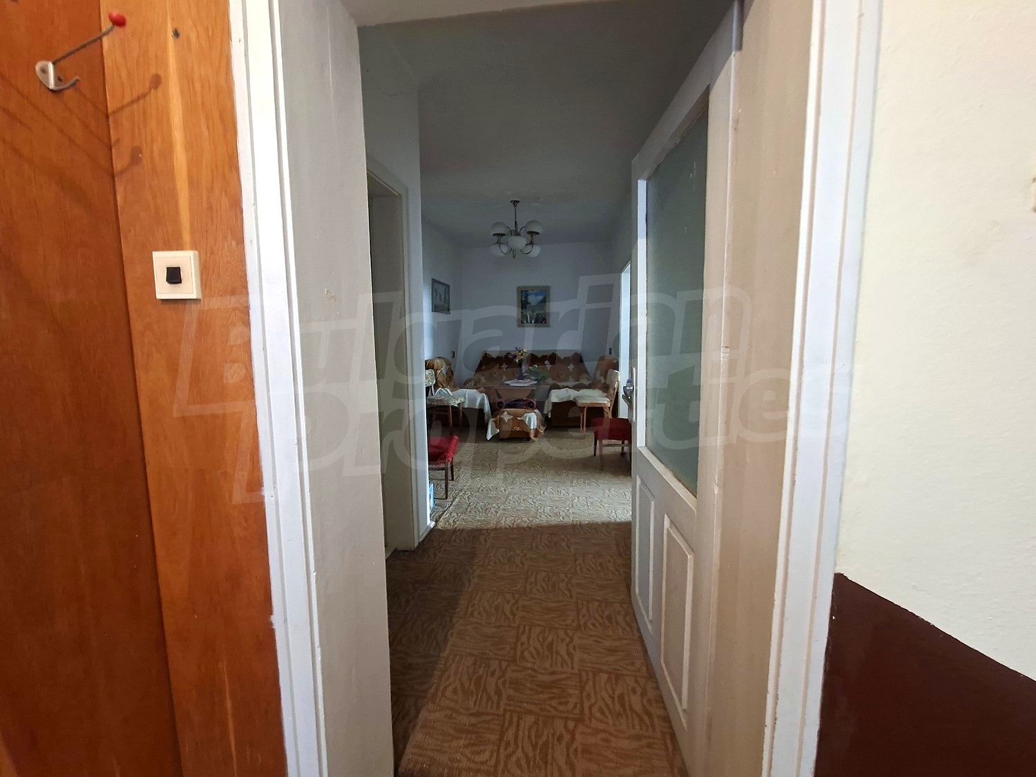 inside, hallway, living room