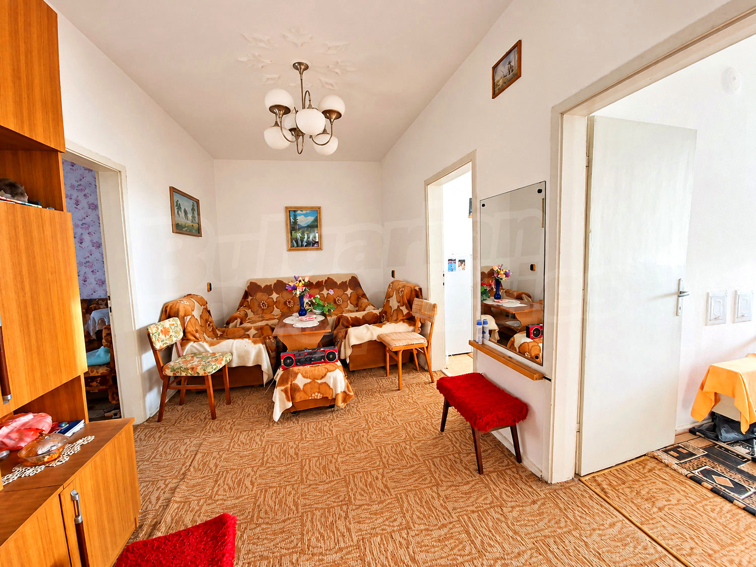 inside, living room, furnished