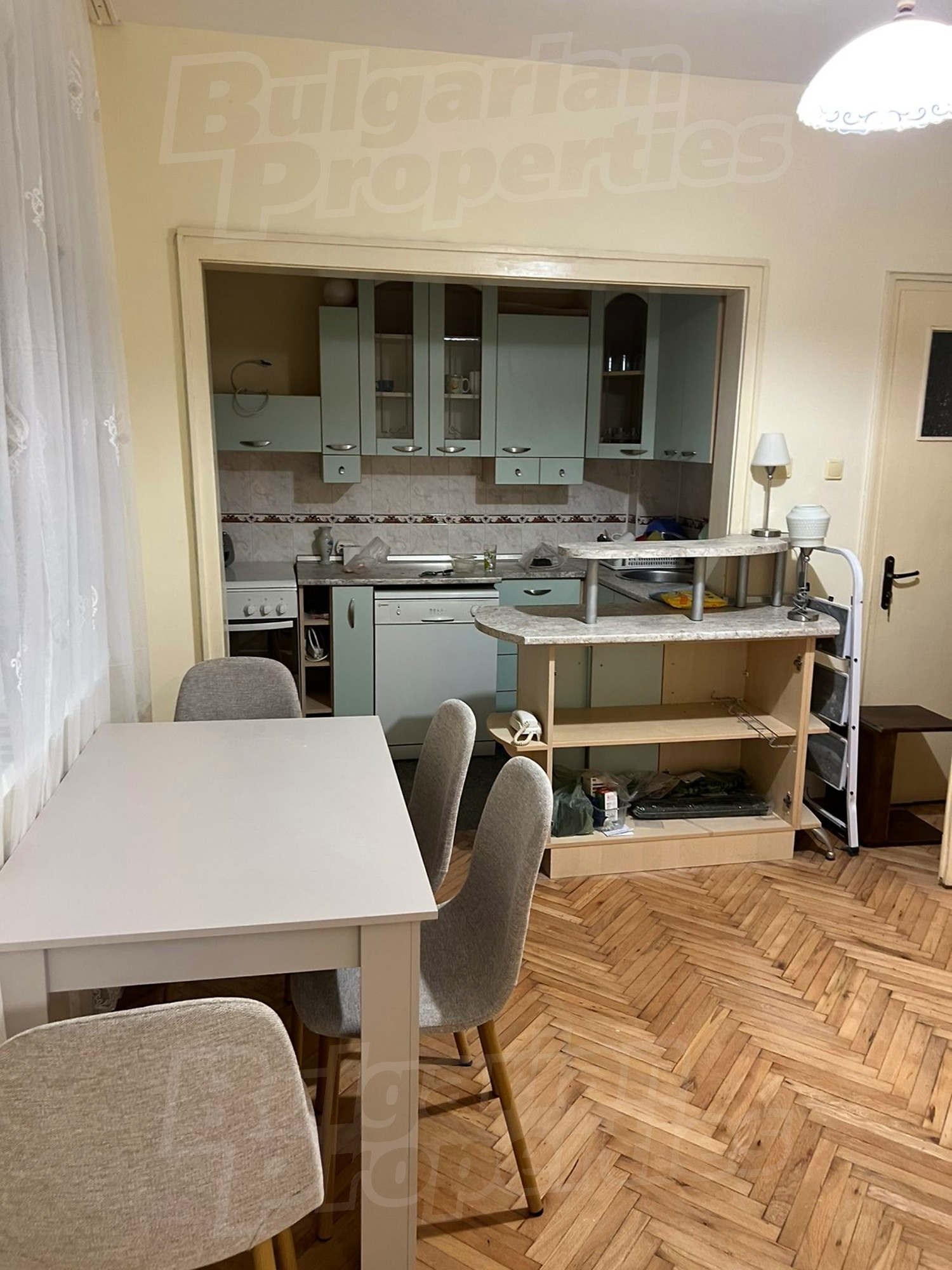 inside, kitchen, furnished