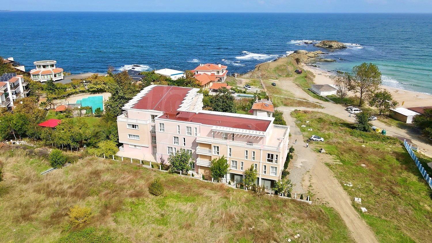outside, sea, facade, garden
