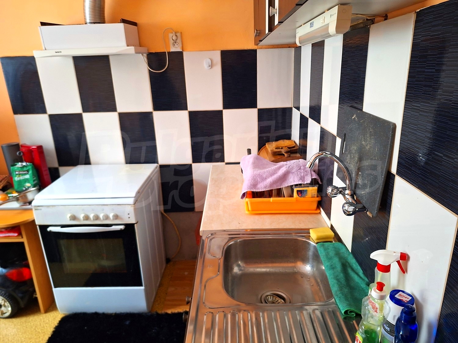 inside, kitchen, furnished