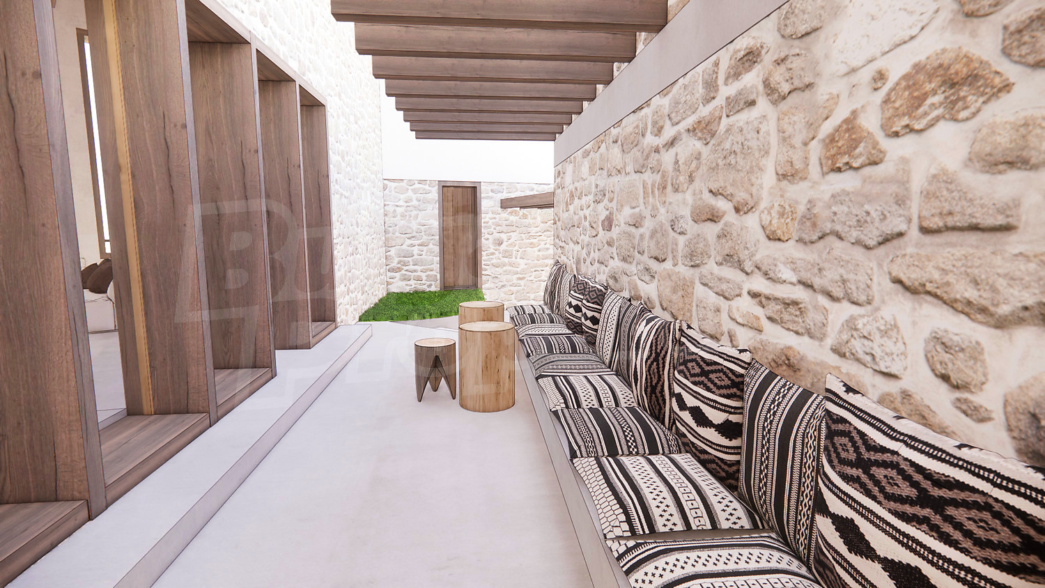 outside, garden, furnished