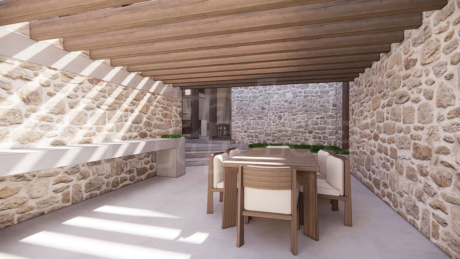 outside, garden, furnished