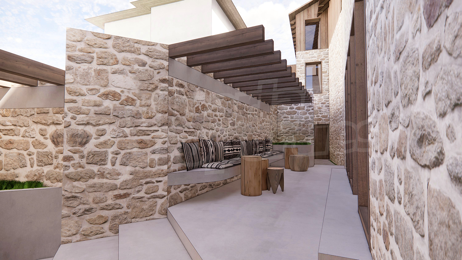 outside, facade, garden