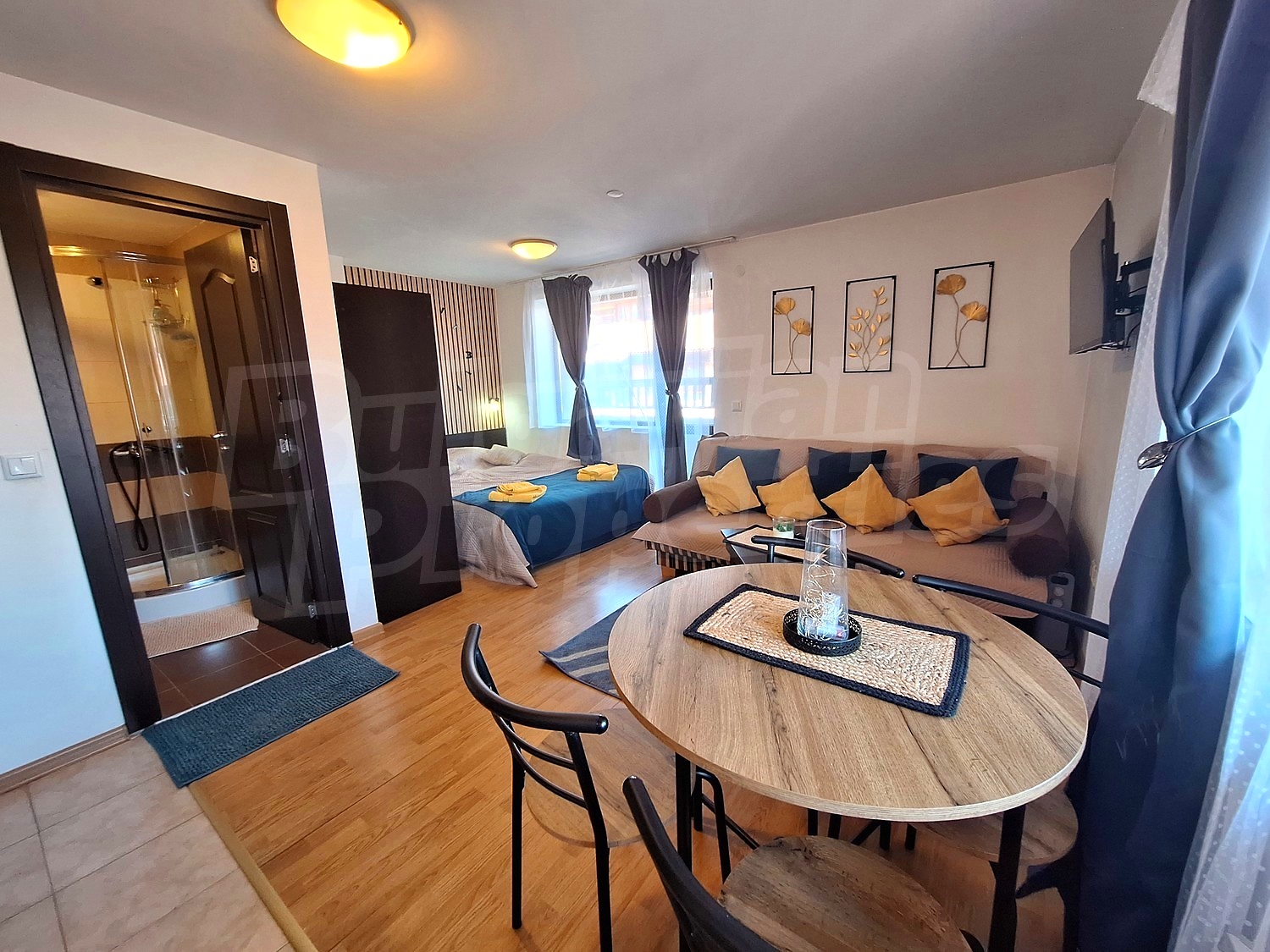 inside, bedroom, living room, furnished