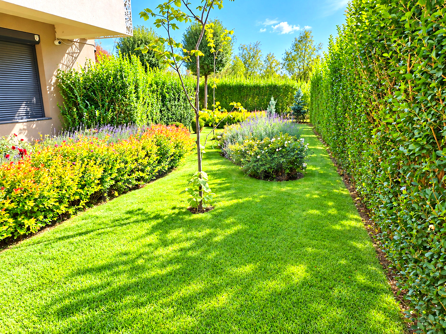 outside, garden, green area