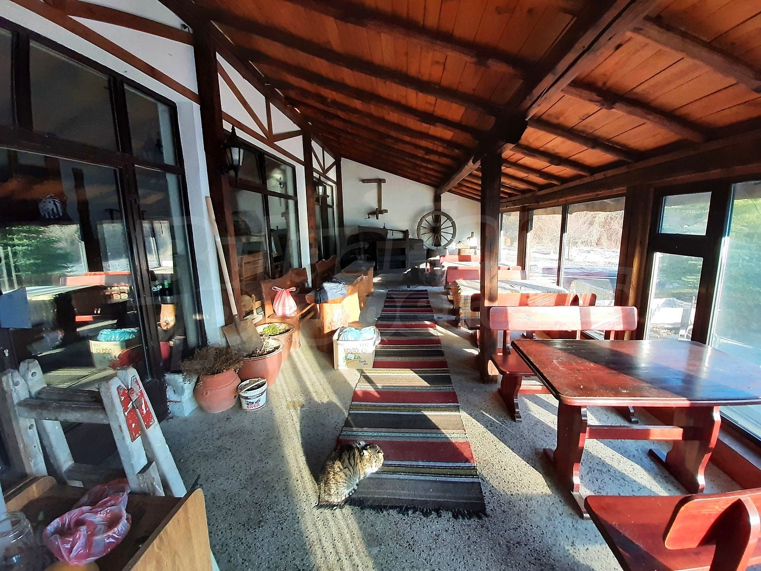 balcony, furnished