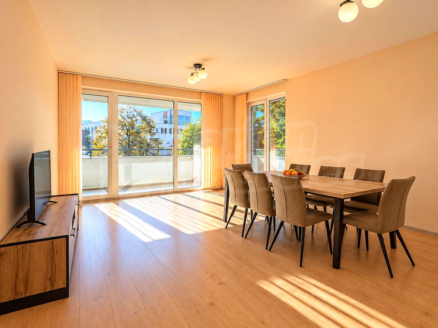 inside, living room, balcony, furnished